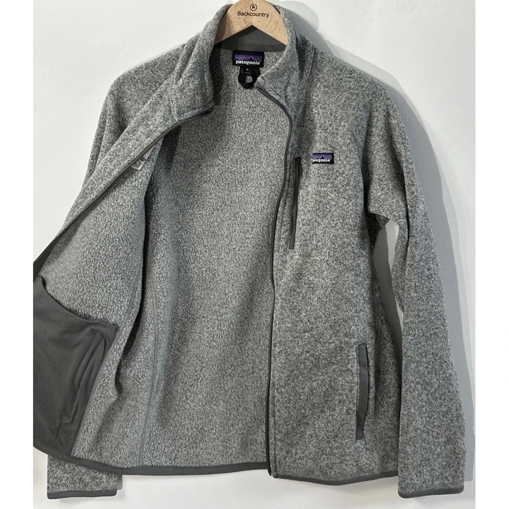 Patagonia Men's Full Zip Better Sweater Jacket Gray 25527 Sz Med NO Pilling